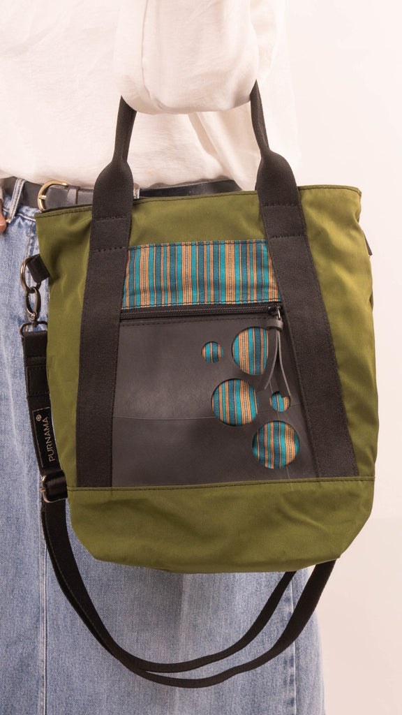 Alex Tote Bag - Upcycled Tote Bag - PURNAMA